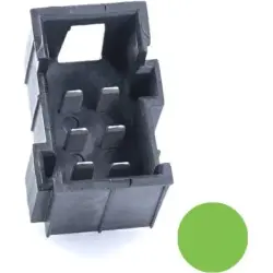 JPT male connector, type A, 6 pole, press-in connection, straight, tin-plated, PFT-JPT-6POL-3X2-GREEN