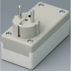 ABS enclosure, (L x W x H) 76 x 43 x 40 mm, gray white (RAL 9002), IP40, A9011665