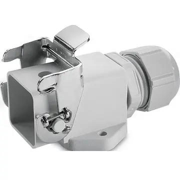 Surface mount housing, size HA3, PA, M20, angled, longitudinal bow locking, IP65, 19421900 - 1