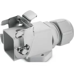 Surface mount housing, size HA3, PA, M20, angled, longitudinal bow locking, IP65, 19421900