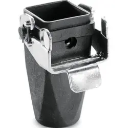 Grommet housing, size HA3, PA, M20, straight, longitudinal bow locking, IP65, 19429200