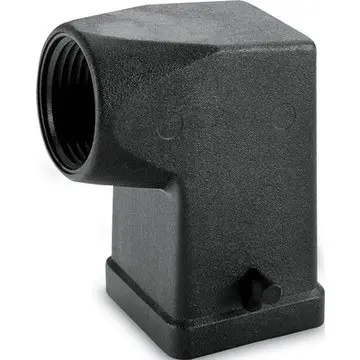 Grommet housing, size HA3, PA, M20, angled, longitudinal bow locking, IP65, 19427300 - 1