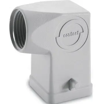 Grommet housing, size HA3, PA, M20, angled, longitudinal bow locking, IP65, 19427000 - 1