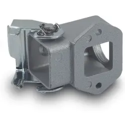 Surface mount housing, size HA3, zinc die casting, longitudinal bow locking, IP66, 19517200