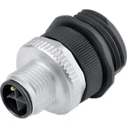 Plug, M20, 3 pole + PE, screw connection, screw locking, straight, 44423144