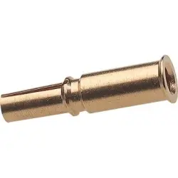 Receptacle, 2.5 mm², AWG 14, solder connection, gold-plated, 72404000