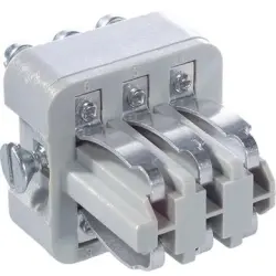 Spring contact insert, STA 6, 6 pole, equipped, solder connection, 10487200
