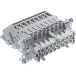 Socket contact insert, H-B 16, 16 pole, screw connection, with PE contact, 70315100