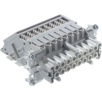 Socket contact insert, H-B 16, 16 pole, screw connection, with PE contact, 70315100 - 1