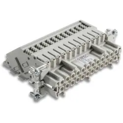 Socket contact insert, H-B 24, 24 pole, screw connection, with PE contact, 70317100
