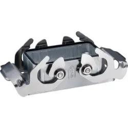 Surface mount housing, size HB10, zinc die casting, cross bow locking, IP68, 70250213