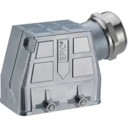 Grommet housing, size HB10, zinc alloy, cross bow locking, IP68, 70250211