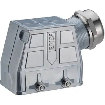 Grommet housing, size HB10, zinc alloy, cross bow locking, IP68, 70250212 - 1