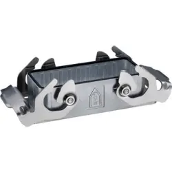Surface mount housing, size HB16, zinc die casting, cross bow locking, IP68, 70250217