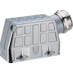 Grommet housing, size HB16, zinc alloy, cross bow locking, IP68, 70250214