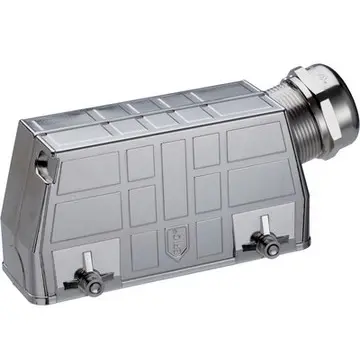 Grommet housing, size HB24, zinc alloy, cross bow locking, IP65, 70250221 - 1
