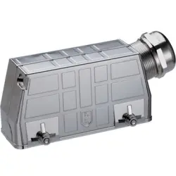 Grommet housing, size HB24, zinc alloy, cross bow locking, IP65, 70250221