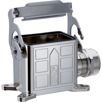 Surface mount housing, size HB6, zinc alloy, longitudinal bow locking, IP65, 70250207 - 1