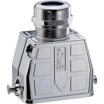 Grommet housing, size HB6, zinc alloy, longitudinal bow locking, IP65, 70250201 - 1