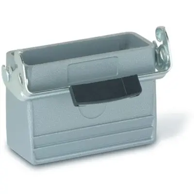 Grommet housing, size HA10, aluminum alloy, M20, straight, longitudinal bow locking, IP65, 79450400 - 1