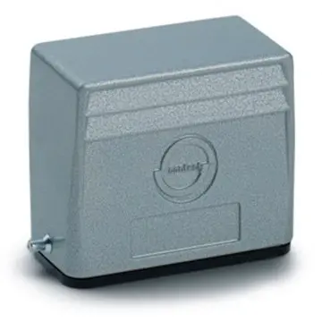 Grommet housing, size HA10, aluminum alloy, M25, angled, longitudinal bow locking, IP65, 79462400 - 1