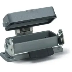 Surface mount housing, size HA10, aluminum alloy, longitudinal bow locking, IP65, 70474000