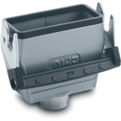 Grommet housing, size HB10, aluminum alloy, M20/M25, straight, longitudinal bow locking, IP65, 19046900