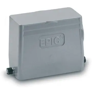 Grommet housing, size HB10, aluminum alloy, M25/M32, angled, longitudinal bow locking, IP65, 79054200 - 1