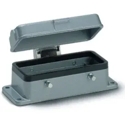 Surface mount housing, size HB16, aluminum alloy, cross bow locking, IP40/IP65, 10073000