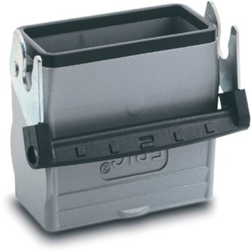 Grommet housing, size HB16, aluminum alloy, M25/M32, straight, longitudinal bow locking, IP65, 79092200 - 1