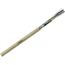 Telephone cable, 4-wire, J-Y(ST)Y, 2 x 2 x 0.8 mm, gray, PVC, 1591501/100