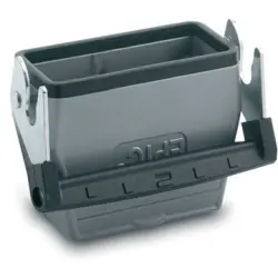 Grommet housing, size HB24, aluminum alloy, M25/M32, straight, longitudinal bow locking, IP65, 19117900