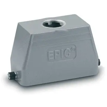 Grommet housing, size HB24, aluminum alloy, M25/M32, straight, longitudinal bow locking, IP65, 19111900 - 1