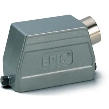 Grommet housing, size HB24, aluminum alloy, M25/M32, angled, longitudinal bow locking, IP65, 19113900 - 1