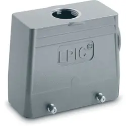 Grommet housing, size HB24, aluminum alloy, M40, straight, cross bow locking, IP65, 79150800