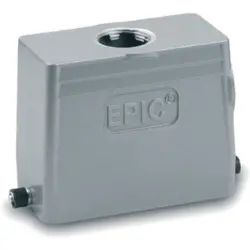 Grommet housing, size HB24, aluminum alloy, M40, straight, longitudinal bow locking, IP65, 79144800