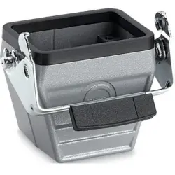 Grommet housing, size HB6, aluminum alloy, M20/M25, straight, longitudinal bow locking, IP65, 19014000