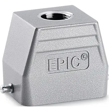 Grommet housing, size HB6, aluminum alloy, M20/M25, straight, longitudinal bow locking, IP65, 19021000 - 1