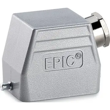 Grommet housing, size HB6, aluminum alloy, M20/M25, angled, longitudinal bow locking, IP65, 19022000 - 1