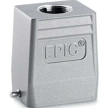 Grommet housing, size HB6, aluminum alloy, M25/M32, straight, longitudinal bow locking, IP65, 79020200 - 1