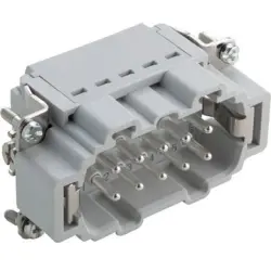 Pin contact insert, H-B 10, 10 pole, push-in, with PE contact, 44423202