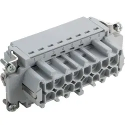 Socket contact insert, H-B 16, 16 pole, push-in, with PE contact, 44423205