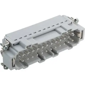 Pin contact insert, H-B 24, 24 pole, push-in, with PE contact, 44423206 - 1