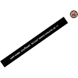PVC motor connection cable ÖLFLEX SERVO 2YSLCYK-JB 6 G 2.5 mm² + 0.5 mm², shielded, black, 0036440