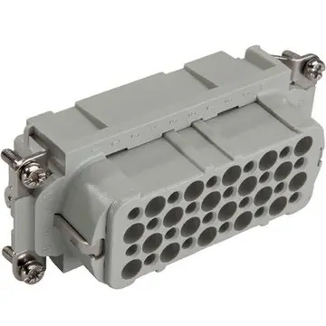 Socket contact insert, H-B 16, 40 pole, crimp connection, with PE contact, 11266200 - 1