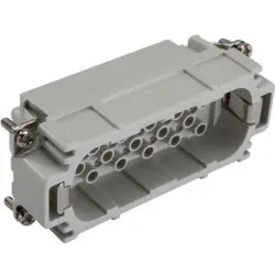 Pin contact insert, H-B 16, 40 pole, crimp connection, with PE contact, 11265000