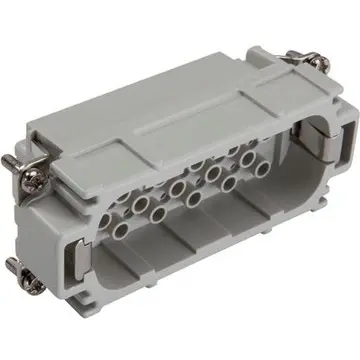 Pin contact insert, H-B 16, 40 pole, crimp connection, with PE contact, 11265000 - 1