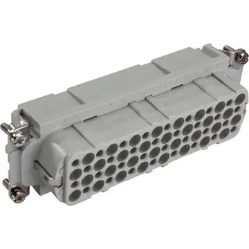 Socket contact insert, H-B 24, 64 pole, crimp connection, with PE contact, 11271000 - 1