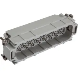 Pin contact insert, H-B 24, 64 pole, crimp connection, with PE contact, 11270000