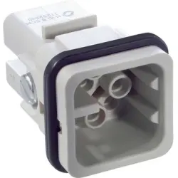 Pin contact insert, H-A 3, 8 pole, crimp connection, with PE contact, 11252500